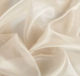 Organza jednobarevná v barvě khakismetanové