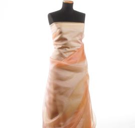 Organza šanžán růžovozlatý