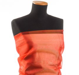 Organza šanžán červenožlutá