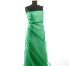 Organza jednobarevná trávově zelená