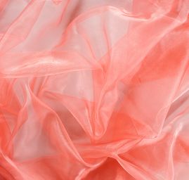 Organza jednobarevná růžová