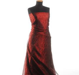 Organza kreš vínovočerná