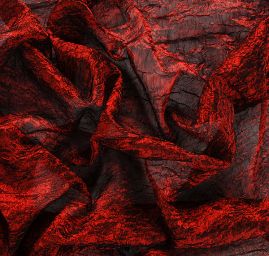 Organza kreš vínovočerná