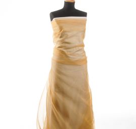 Organza s olůvkem ve  zlaté barvě