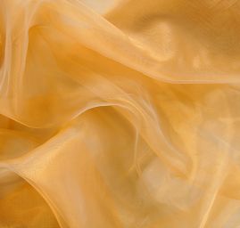 Organza s olůvkem ve  zlaté barvě