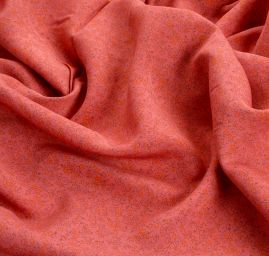 Viskozová letní látka kytičkový motiv červeno/žlutá