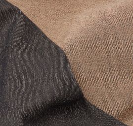 Riflovina pružná melír černá/krémová