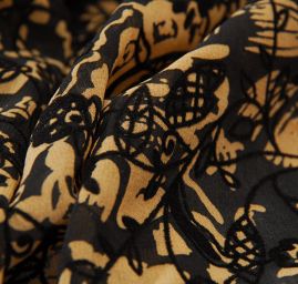 Šifon sametový květ