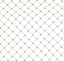 Tyl velká oka ozdobný spoj černý