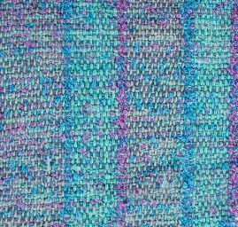 Ručně tkaná látka modrofialový melír