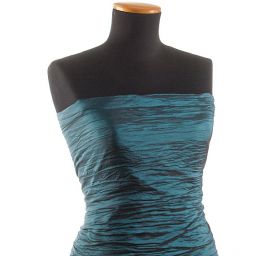 Taft kreš plastický šanžán tmavý petrol