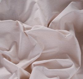 Bavlněná látka jemný proužek béžová