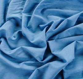 Bavlněná košilová látka imitace rifloviny modrá II.jakost