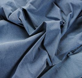 Riflovina košilová pružná střední modrá II.jakost