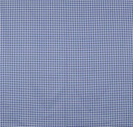 Bavlněná látka vzork kostek  kanafas modrobílá