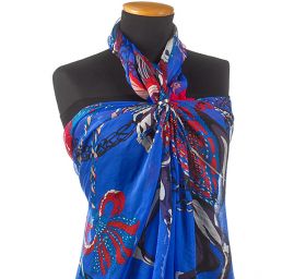 Hedvábný šifon jezdec na koni