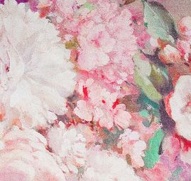 Hedvábný satén květinový motiv malba akvarel