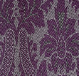 Replika historické tkaniny Rokoko fialová/růžová