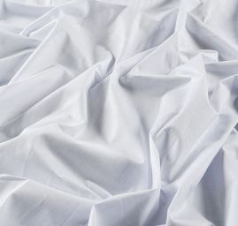 Bavlněná látka křídově bílá