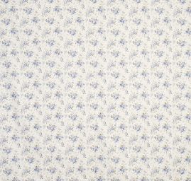 Bavlněná látka z kolekce Dapper s modrým  kytičkovým motivem