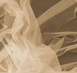 Tyl šatový jemný béžové barvy