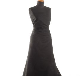 Žakárová látka geometrický vzor černá