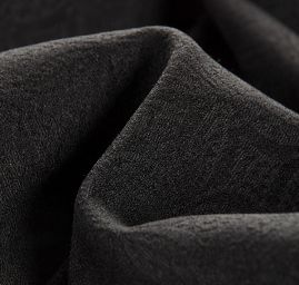 Žakárová látka geometrický vzor černá