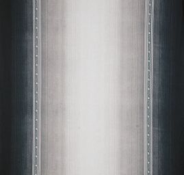 Bavlněná látka etamín pruhy/květy černá