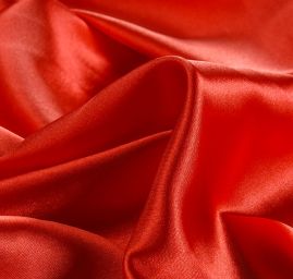 Satén taft pružný malinově červený