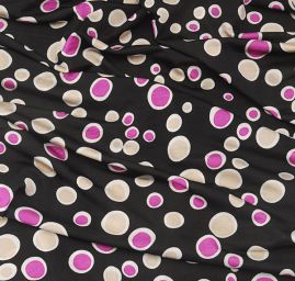 Úplet puntík fialová/béžová  II.jakost