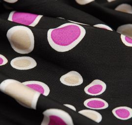 Úplet puntík fialová/béžová  II.jakost