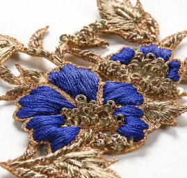 Květinová aplikace malá modrá