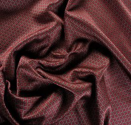 Brokát geometrický vzor vínovošedý