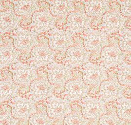 Bavlněná látka květinový paisley vzor červený