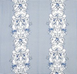 Satén matný modrý