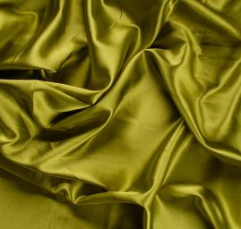 Satén pružný sytě zelený