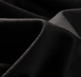 Úplet pletenina bavlna směs černý