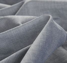 Bavlněná košilová látka modrošedá jeans