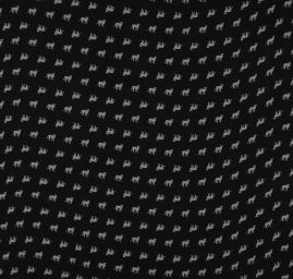 Šifon jemný kočičky černobílý
