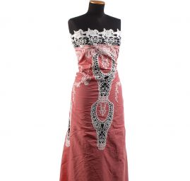 Krajka madeira květinová bordura s krajkou růžová