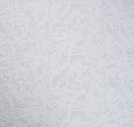 Brokát žakár slonová kost květinový motiv