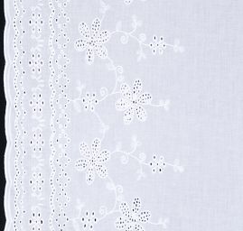 Vyšívaná látka madeira bordurový květinový motiv malý