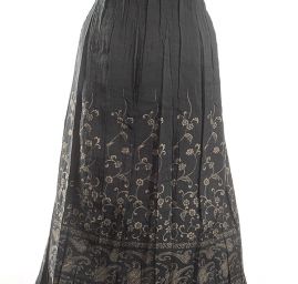 Žakárová látka oboustranná béžovozelená 