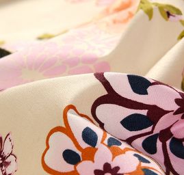 Pružná bavlněná látka květy II.jakost