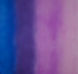 Šifon duhový levandulový/fialový/modrý