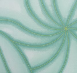 Úplet jemný v zelených barvách