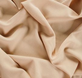 Žoržet kostýmový vlna směs camel