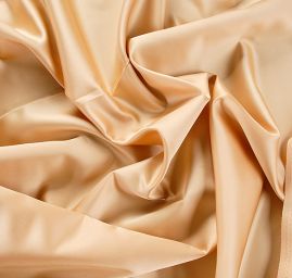 Satén taft hladký jemný béžovozlatý