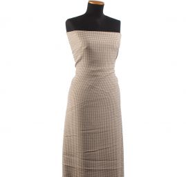 Kostýmová látka vzor pepito béžovohnědý