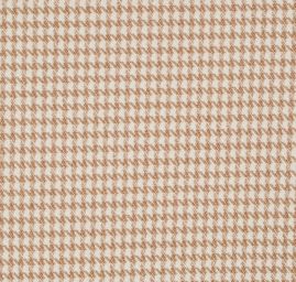 Kostýmová látka drobný pepito vzor hnědosmetanový